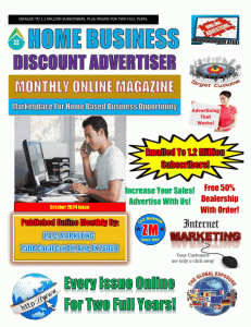 Home Business Discount Advertiser October 2024