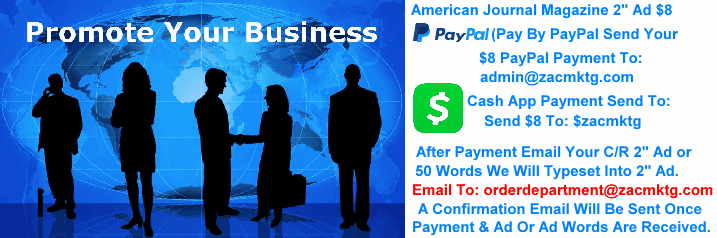 American Journal Magazine 2" Ad Payment Option