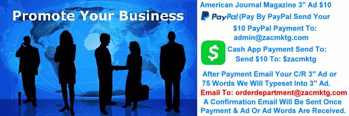 American Journal Magazine 3" Ad Payment Option