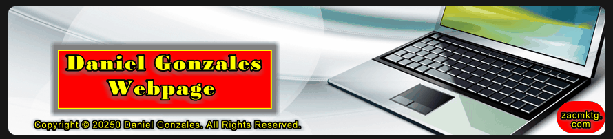Daniel Gonzales Webpage